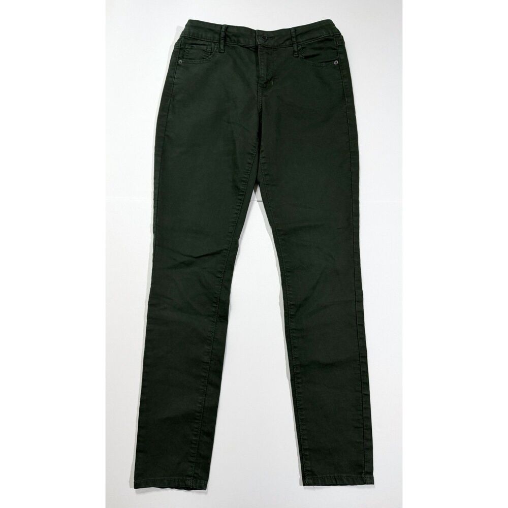 Old Navy Rockstar Mid-Rise Super Skinny Jeans Dark Olive Green Women's 6